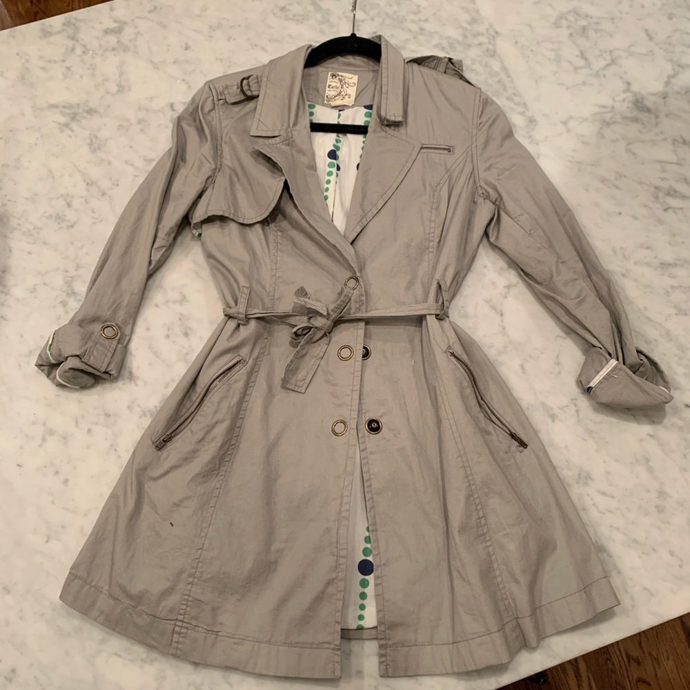 Tulle trench jacket